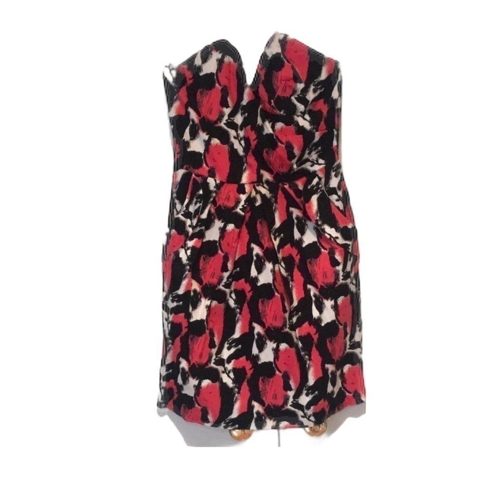 Snap Sweetheart Neck Summer Mini Strapless Dress Vintage Y2K Mini 90s Size 9